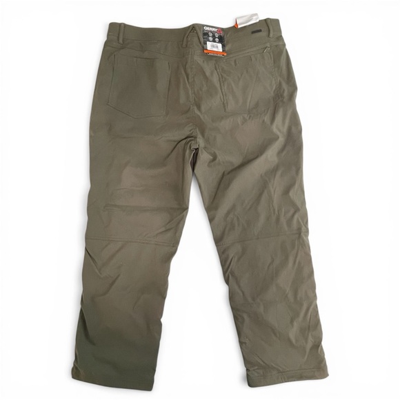 Gerry Venture Fleece Lined Pants Stretch Comfort Green 42 x 30 - Picture 5 of 6